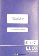 Elox-Elox 18-3816 Heritage, EDM for System 11, SAP and NC Programming Manual 1989-18-3816-Heritage-System 11-01